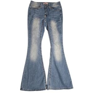 True Luck Flare Leg Light Wash Stretch Jeans Sz‎ 7/8 29" Inseam